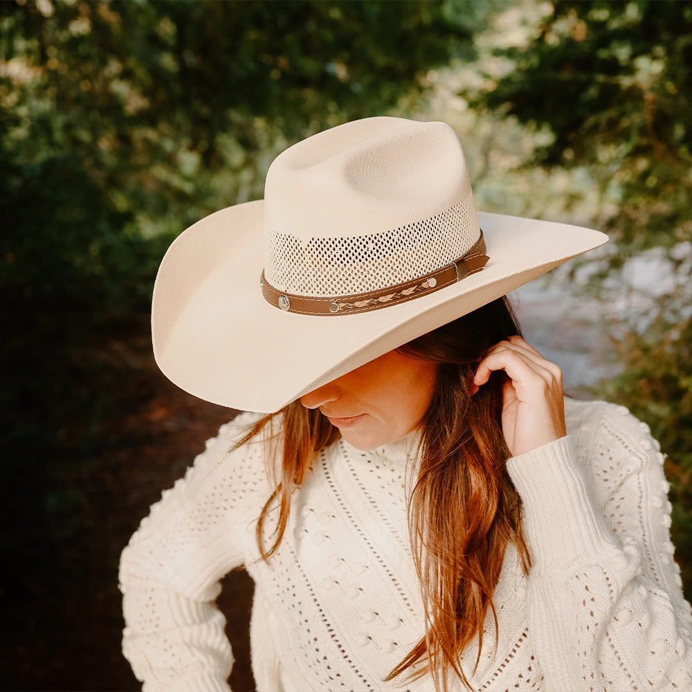 Austin | Womens Cream Straw Cowgirl Hat