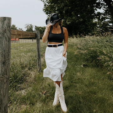Badlands | Womens Black Buffalo Leather Cowgirl Hat