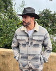 Badlands | Mens Black Buffalo Leather Cowboy Hat