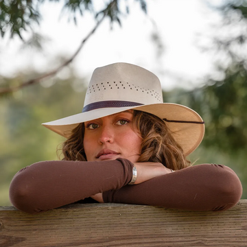 Barcelona | Womens Cream Wide Brim Firm Straw Sun Hat