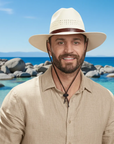Barcelona | Mens Wide Brim Firm Straw Sun Hat