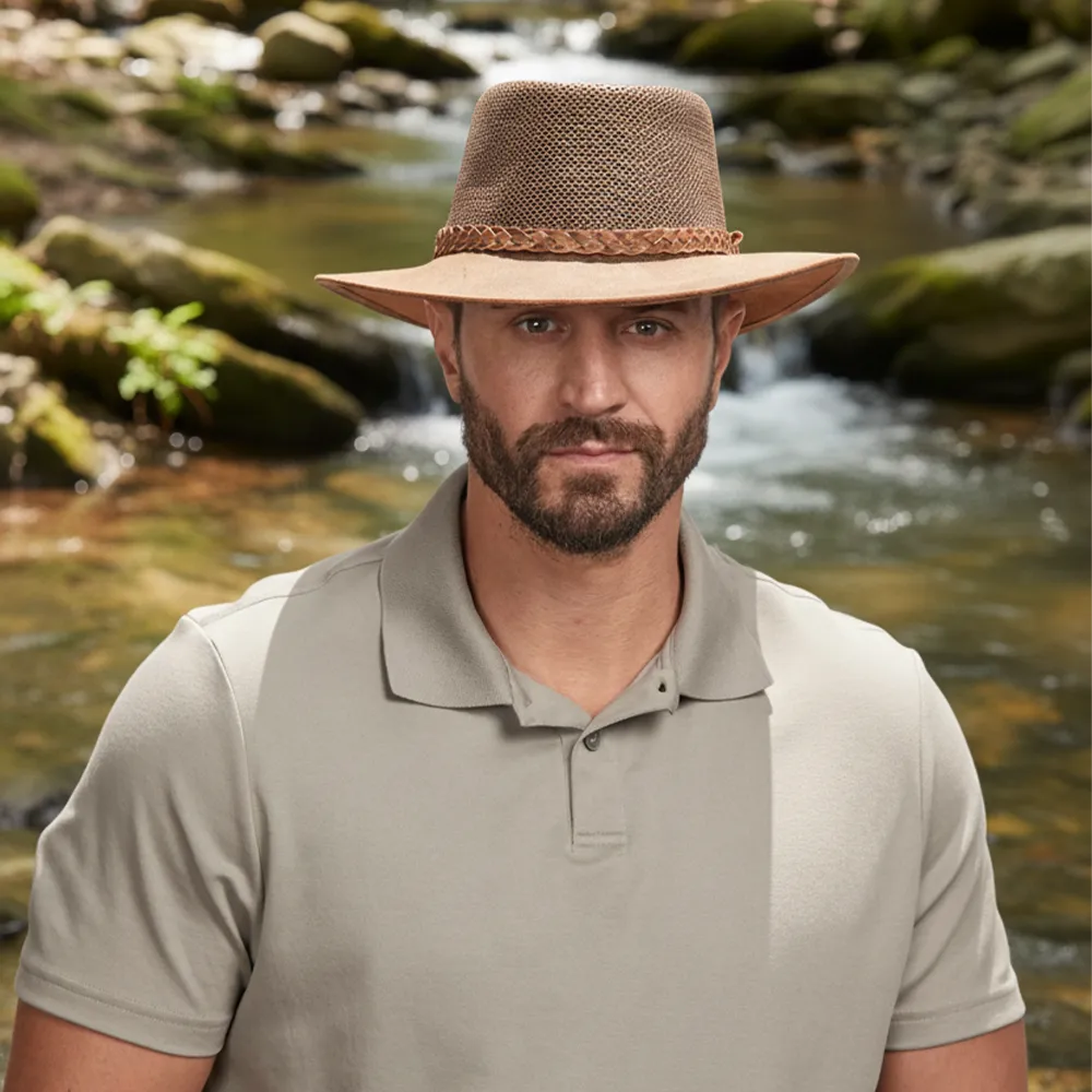 Breeze | Mens Wide Brim Sun Hat