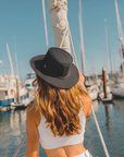 Cabana | Womens Black Wide Brim Sun Hat