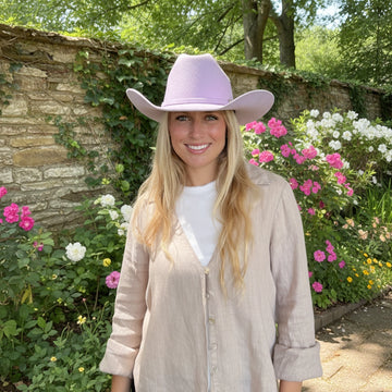 Cattleman | Womens Lilac Felt Cowgirl Hat