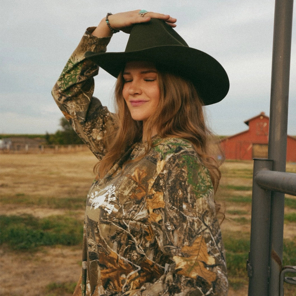Cattleman | Womens Olive Felt Cowgirl Hat
