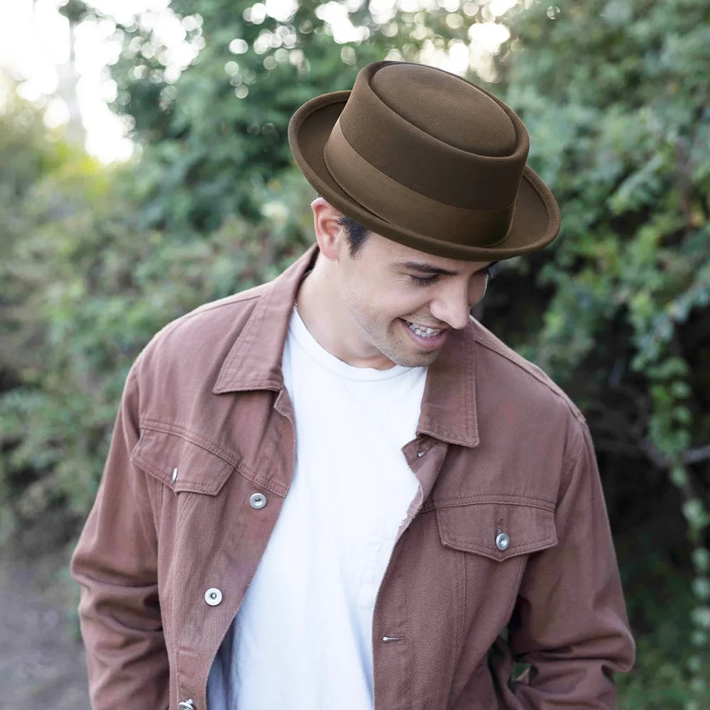 Chi-Town 2.0 | Mens Crushable Wool Felt Pork Pie Hat