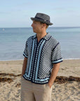 Coronado | Mens Navy Straw Fedora Hat
