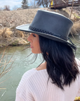 Crusher | Womens Leather Crushable Outback Hat