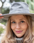 Crusher | Womens Leather Crushable Outback Hat