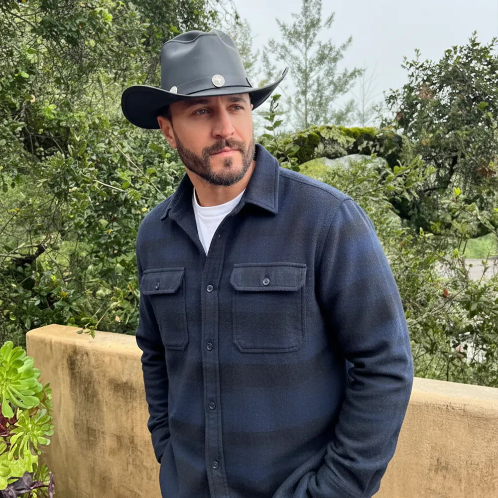 Cyclone | Mens Blackstone Leather Cowboy Hat