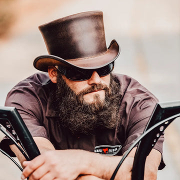 El Dorado | Mens Brown Leather Top Hat
