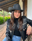 Hollywood | Womens Leather Cowgirl Hat