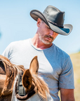 Hollywood | Mens Leather Cowboy Hat