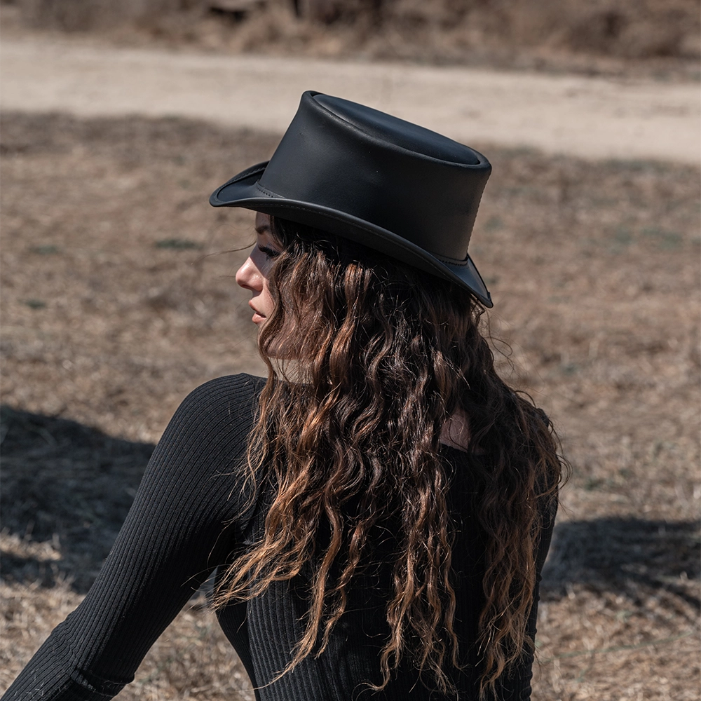 Marlow | Womens Leather Top Hat