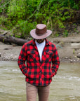 Midnight Rider | Mens Leather Outback Hat