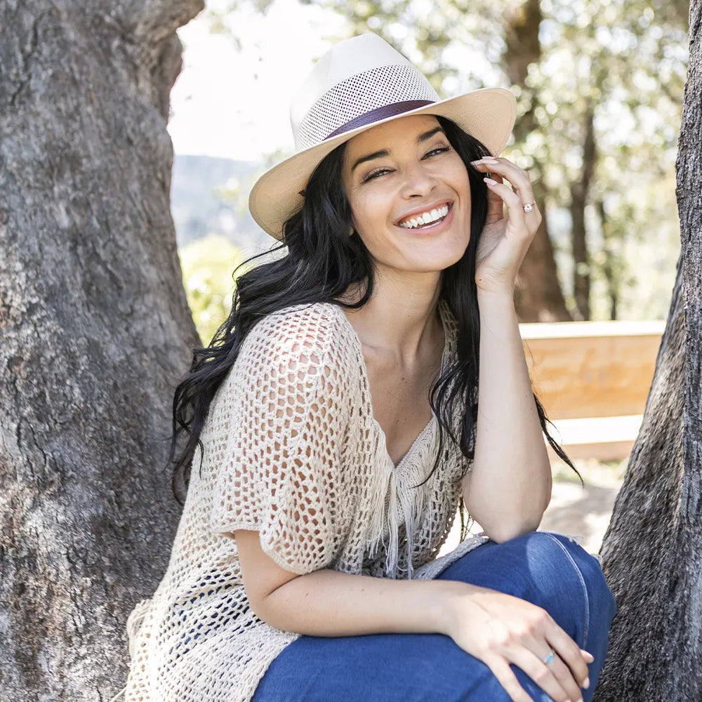 Milan | Womens Firm Straw Fedora Hat