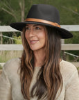Moab | Womens Crushable Wool Felt Safari Hat with Leather Band