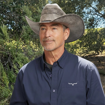 Moonwalk | Mens Gray Bangora Straw Cowboy Hat