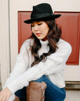 Pablo 2.0 | Womens Wool Felt Pinch Front Fedora Hat