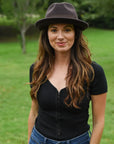 Pablo 2.0 | Womens Wool Felt Pinch Front Fedora Hat