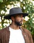 Rancher | Mens Wide Brim Felt Fedora Hat