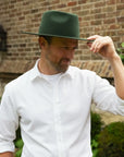 Rancher | Mens Wide Brim Felt Fedora Hat