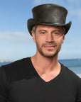 Royal Skull | Mens Leather Top Hat