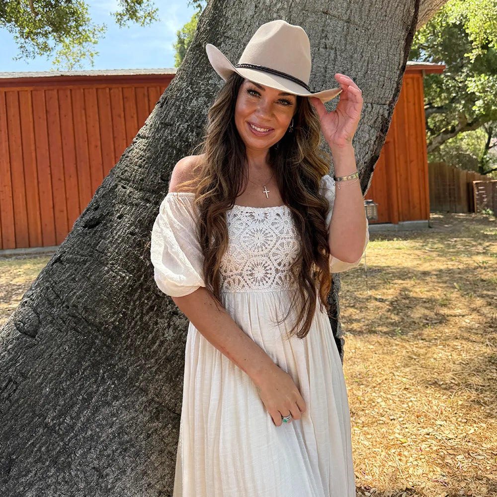 Sequoia | Womens Sand Wool Felt Cowgirl Hat