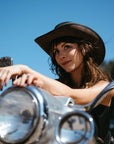 Sierra | Womens American Leather Cowgirl Hat