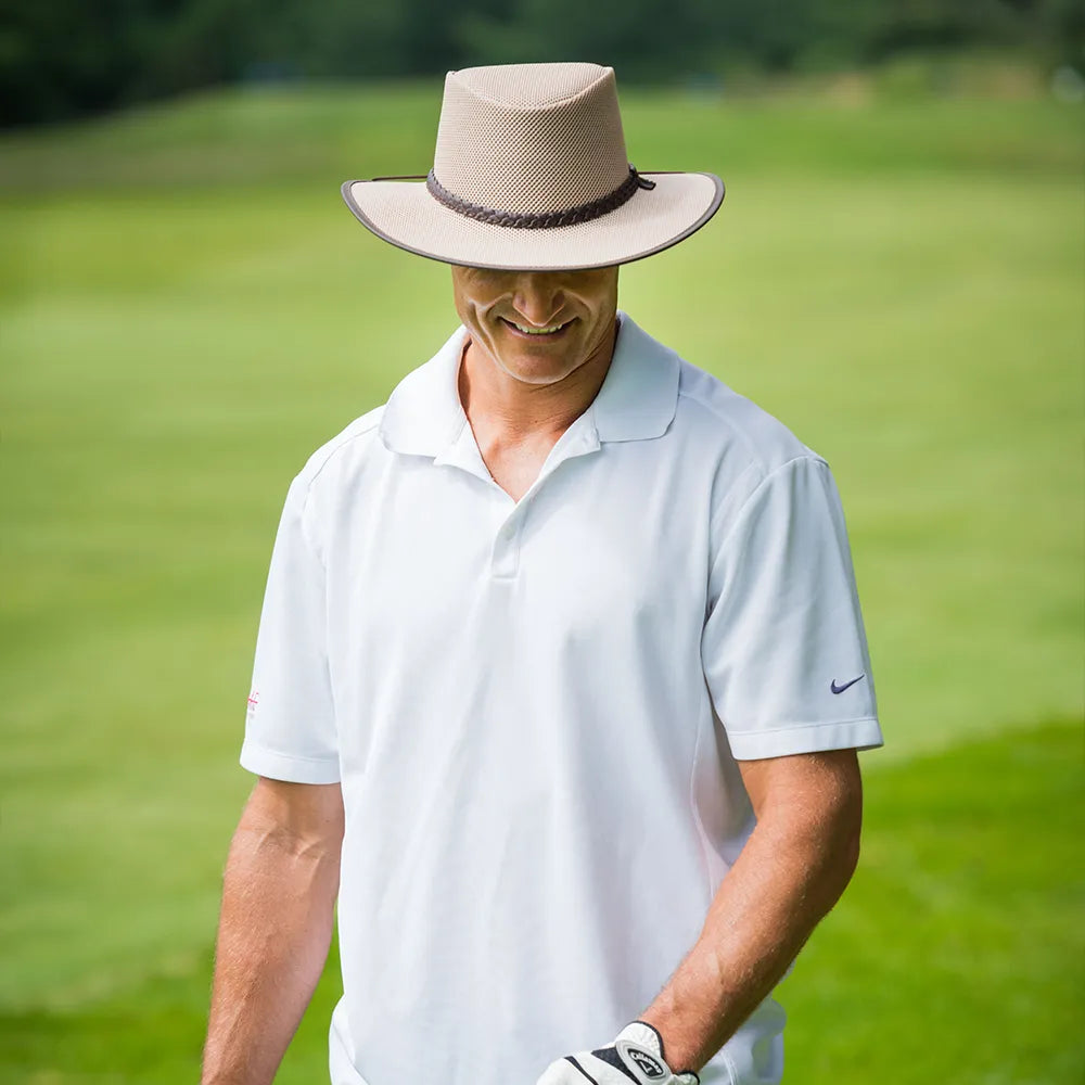 Soaker | Mens Eggshell Breathable Wide Brim Sun Hat – American Hat