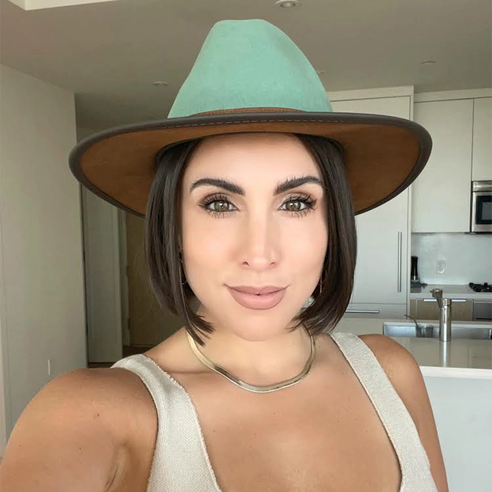 Summit | Womens Sage Felt Leather Fedora Hat