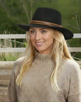 Zion | Womens Crushable Wool Felt Outback Hat