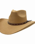 Ace High | Mens Suede Teardrop Crown Rancher Cowboy Hat