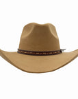 Ace High | Mens Suede Teardrop Crown Rancher Cowboy Hat