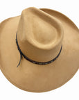 Ace High | Mens Suede Teardrop Crown Rancher Cowboy Hat