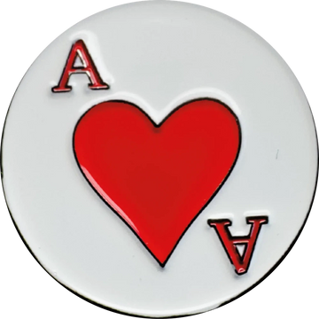 ace of hearts magnetic hat pin
