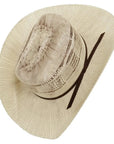 american trail straw cowboy hat angled left view