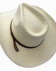 Avery | Mens Pinch Front Western Curled Straw Cowboy Hat