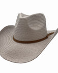 Avery | Mens Pinch Front Western Curled Straw Cowboy Hat