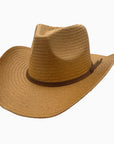 Avery | Mens Pinch Front Western Curled Straw Cowboy Hat