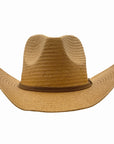 Avery | Mens Pinch Front Western Curled Straw Cowboy Hat