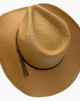 Avery | Mens Pinch Front Western Curled Straw Cowboy Hat