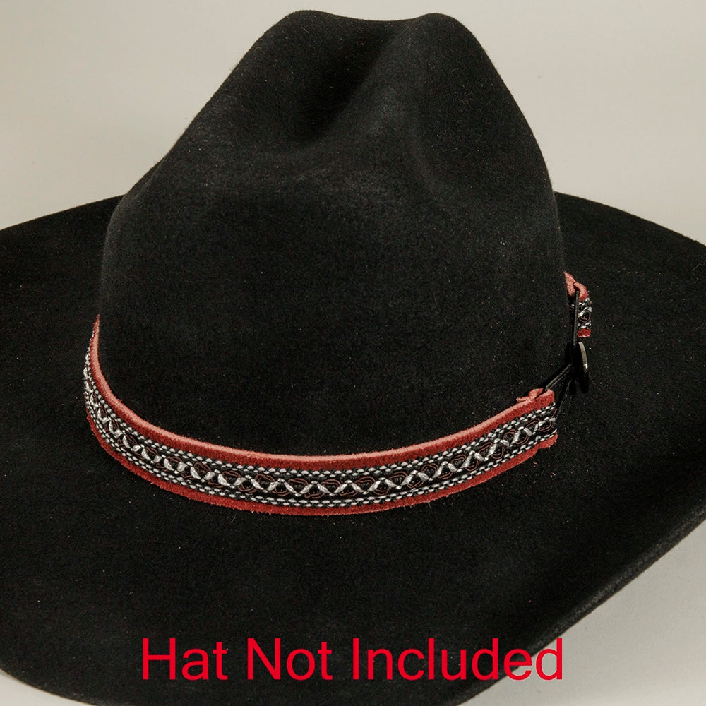 Azle Hatband on a black hat