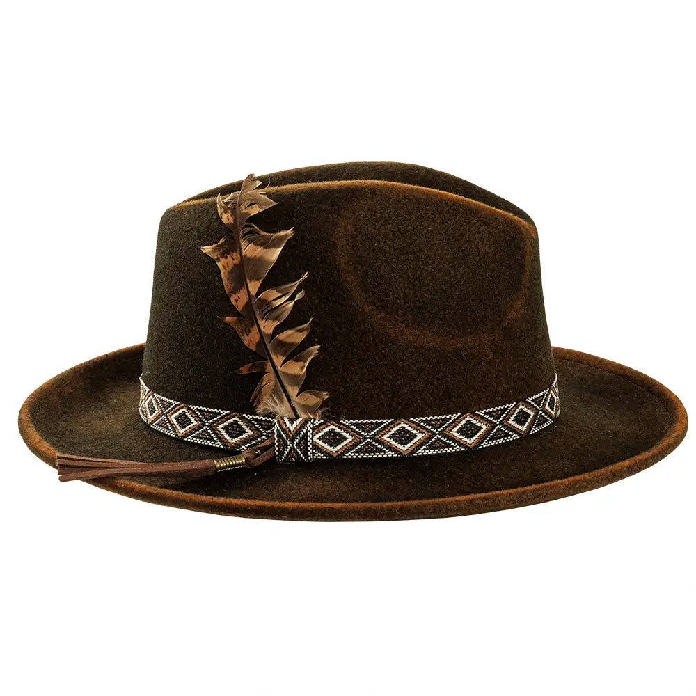 Backroad | Mens Felt Fedora Hat – American Hat Makers Backroad | Mens Felt Fedora Hat – American Hat Makers