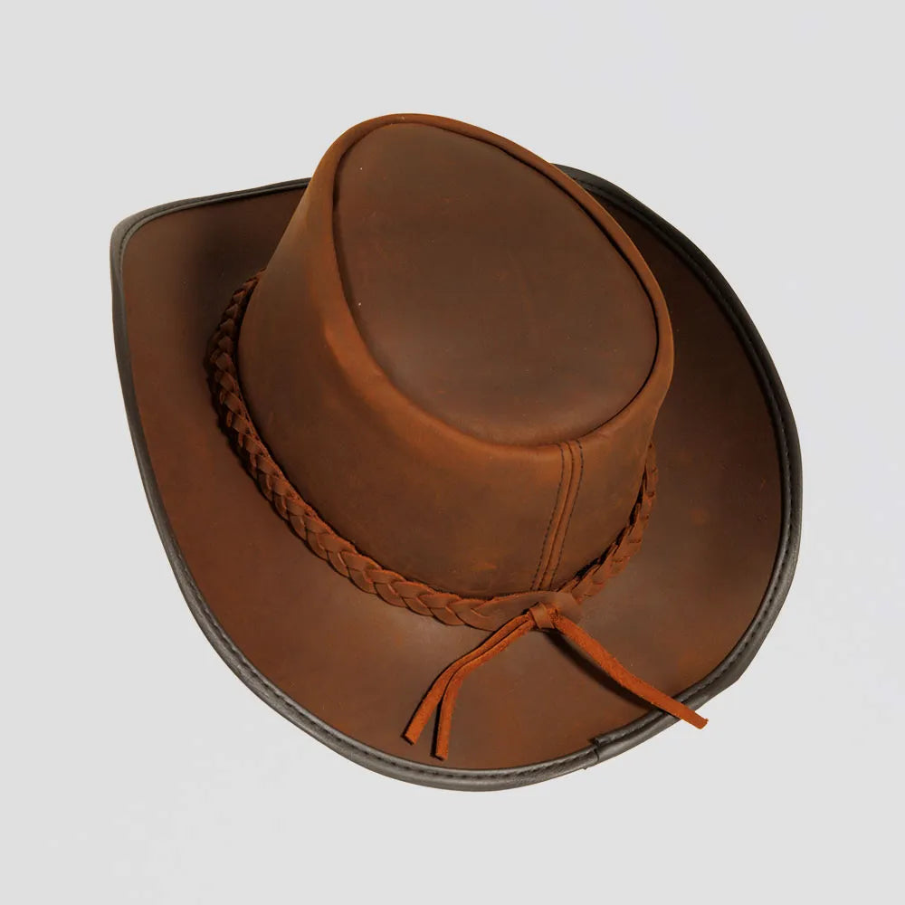 Backwoods | Womens Leather Outback Hat