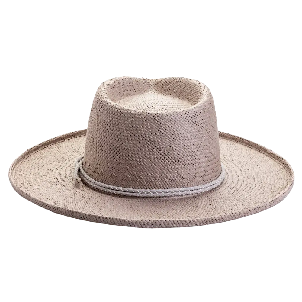 Bailey Grey Sun Straw Hat Front View