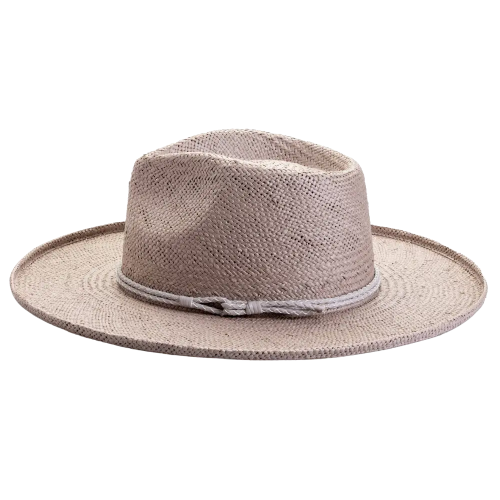 Bailey Grey Sun Straw Hat Side View