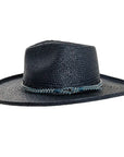 Bailey Navy Sun Straw Hat Side View