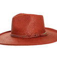 Bailey Red Sun Straw Hat Side View