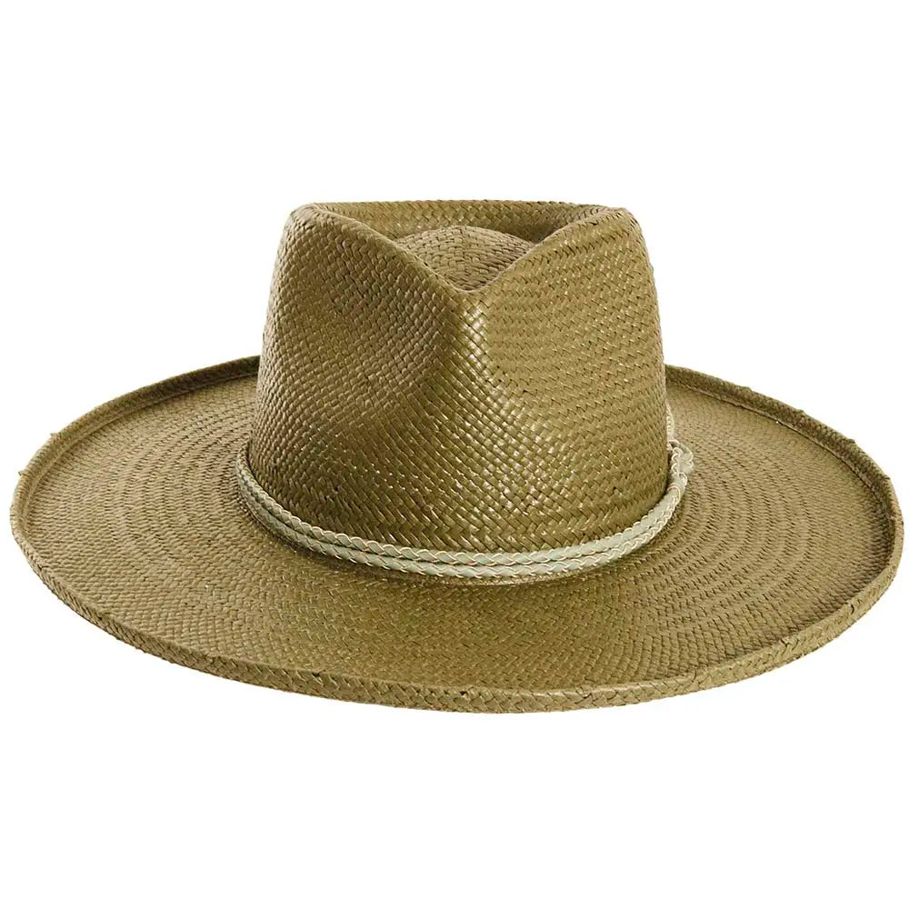 Bailey Sage Sun Straw Hat Front View
